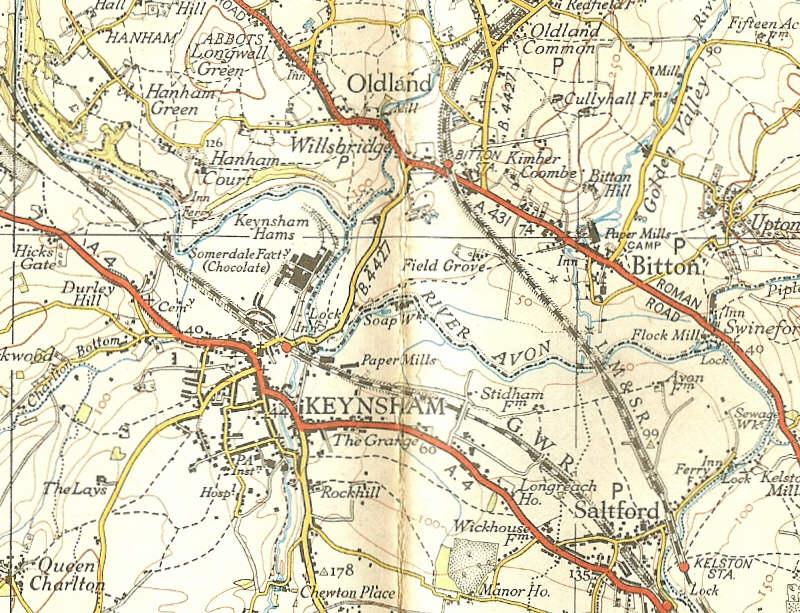 Map Of Keynsham